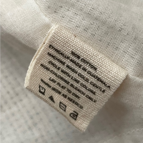 Laude the Label x Madewell Cross Back Minimalist Tank Top Ivory Cream Small - Picture 11 of 11